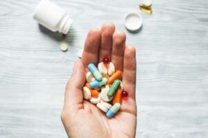 A handful of pills